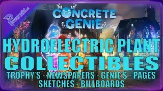 Concrete Genie - All Collectibles - The Hydroelectric Plant (Billboard, Newspaper, Sketches, Pages)