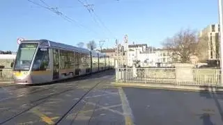 Modern Light Rail System in Dublin, Ireland - 2016