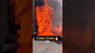 bhilai steel plant 👨&zwj;🔧🔥coke oven #chhattisgarh #bhilai #shorts #views #bsp #sail #fire #amazing