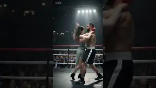 Beautiful woman and strong man in a fight  #kungfu #taichi #fighting