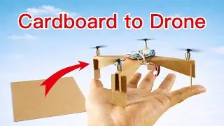It's very simple: make a drone from recycled cardboard | DIY | Cardboard | Drone Making