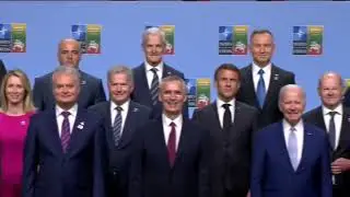 NATO Leaders Gather for Group Photo at Vilnius Summit