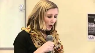 Therese Hostad, Head of Peace Student Peace Prize talks at GlobalTruce2012 Student Launch