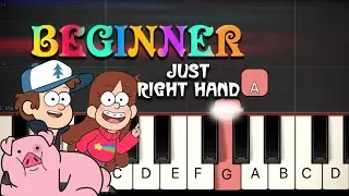 Gravity Falls Theme: Beginner Piano Tutorial