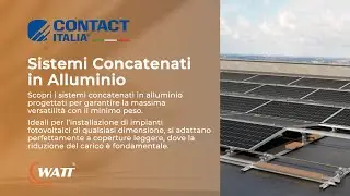 Contact Italia - Sistemi Fotovoltaici Concatenati in Alluminio.