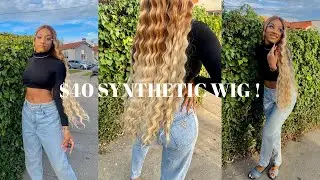 Installing a 30 inch $40 Synthetic Wig !? | Naji