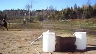 Nicole and BC- hay bale jump