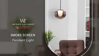 Smoke Screen (Black/Smokey Grey) 3 Color LED Clear Glass Pendant Light