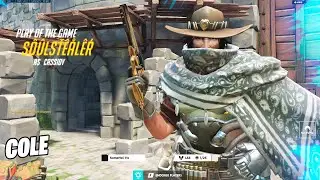 Gale Mccree (Cassidy) Gameplay - POTG! [ Overwatch Season 31 Top 500 ]