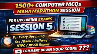 100+ High Scoring Computer Maha Marathon Questions for JKSSB Junior assistant SSC, Bank, Railway