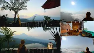 Breakfast syahdu ditemani kabut  di Bagas Luxury Camp...