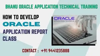 How to develop Oracle Application Report Class
