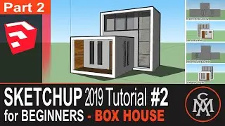 Sketchup Modern House | Box House - part 2