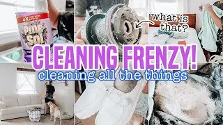GETTING IT ALL CLEAN! LAUNDRY , MOPPING WALLS, VACUUM DEEP CLEAN & MORE!