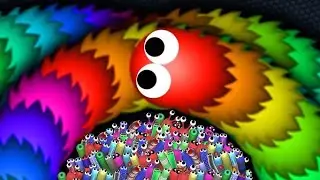 Slitherio colour full biggest snake with highest score 5000000*#slitherio #game