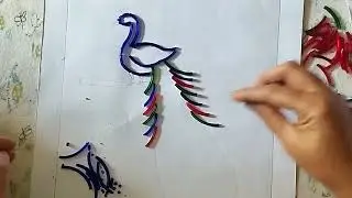 using bangles how to do peacock..😍🦚