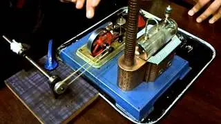 Mini steam train experiment