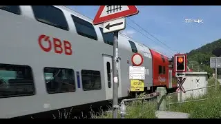 Railroad Crossing -  Bregenz (AT) - BÜ Bregenzer Str - der kleinste Bahnübergang in Österreich