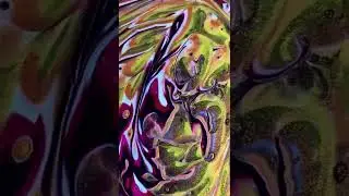 Acrylic pouring art