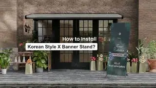Easy Korean Style X Banner Stand Installation - Step-by-Step Guide