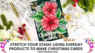 Using Everyday Products to Make Beautiful Christmas Cards