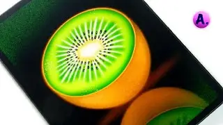 Draw Kiwi 🥝 Digital ART illustration In procreate | Kiwi Tutorial |Satisfying & Relaxing| @ArtwithA.