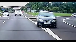Dangerous merge onto motorway