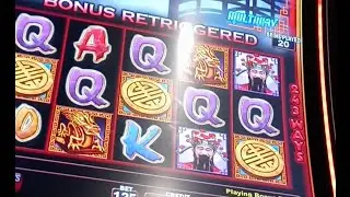 hit the Ultimate 5 symbol retrigger on Triple Fortune Dragon Unleashed... but was only betting $1.25