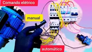 Como ligar bomba d'água trifasica manual e automático usando chave seletora mais sensor de nível