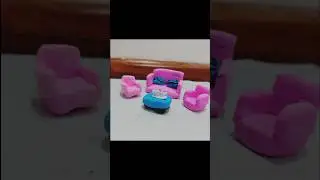 Cute Mini Sofa Set | Clay Miniatures Furniture |Art And Craft.