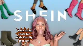 SHEIN Fall Shoe Haul |Plus Size Boots Try On| Shoe Haul for BIG/WIDE/FLAT FEET
