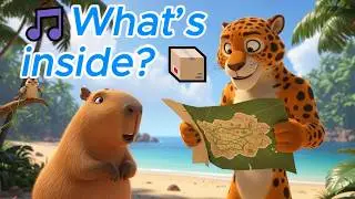 The Great Treasure Hunt Adventure 🗺️ | Fun Spanglish Kids Song | Capybara & Jaguar 🎵