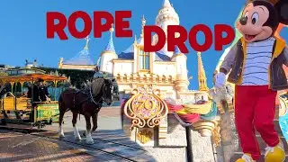 Disneyland Rope Drop for the first time ever | POV Walking through Fantasyland & Mickey's ToonTown