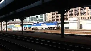 Metra F59PHI 74 light engine move at Ogilvie Transportation Center in Chicago