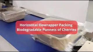 Redpack P325E flowrapping Biodegradable punnets of cherries
