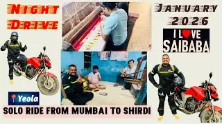 Solo Ride From Mumbai To Shirdi,Yeola #shirdi #yeolapaithani #solotravel #soloride #nightdrive #fun