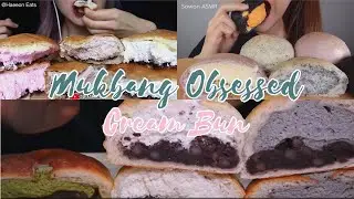 Mukbang ASMR | Cream Bun Bread 2 Eating