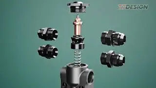 T7Design | High Flow Inline Oil Control Valve AN10