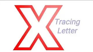 Learning letter X. Letter X for kids. Learning alphabet for children. Tracing letters for kids