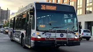 CTA 2025 Nova LFS Bus 8798 On Rt 36 Broadway