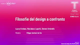 Filosofie del design a confronto | Laura Forlano, Marialuce Lupetti, Steven Umbrello | ENG Audio