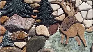 Custom Bathroom Stone Mosaic for Shower Niche