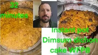 Instant pot daikon cake dim sum whole food plant based,