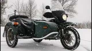 Winter Storm Motorcycling on a Ural - PBC2014 #1