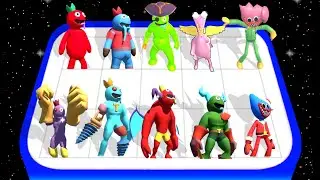 Merge Monster Blue Master - Poppy Playtime chapter 3 Vs Blue Monster Evolution Battle