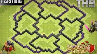 Clash of Clans | AMAZING TH 9 Farming Base | 2 Air Sweepers