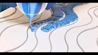 Acrylic Pouring - Waves