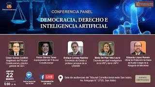 CONFERENCIA PANEL: DEMOCRACIA, DERECHO E INTELIGENCIA ARTIFICIAL