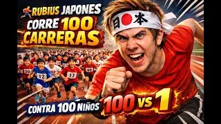 🏃 RUBIUS JAPONES CORRE 100 CARRERAS CONTRA 100 NIÑOS II / REACCION