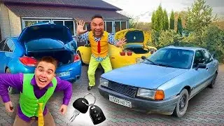 Джо нашел ключи от пожарной машины, Влад в Камаро в гонке, Диана в магазине Tiy Shop.
